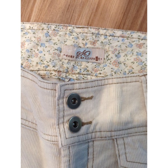 Wear It Declare It Cream Corduroy Vintage Straight Leg Pants 9 - Picture 4 of 6